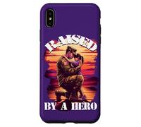 Raised by a Hero Military Father and Daughter Military Kids Carcasa para iPhone XS MAX