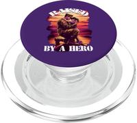 Raised by a Hero Military Father and Daughter Military Kids PopSockets PopGrip para MagSafe