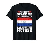 Raised by a Paraguayan Mother Mother's Day Paraguay Flag Camiseta