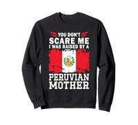 Raised by a Peruvian Mother Mother's Day Peru Flag Sudadera