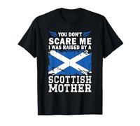 Raised by a Scottish Mother Mother's Day Scotland Flag Camiseta