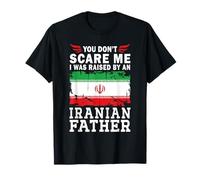 Raised by an Iranian Father Father's Day Iran Flag Camiseta