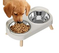Raised Cat and Dog Bowls - Stainless Steel Puppy Feeding Bowl, Elevated Food and Water Dish For Pets, Suitable For Indoor, Outdoor, Home, Office, Apartment, Garden, Park, Patio, Veterinary Clinics