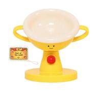 Raised Cat Bowl - 5 Heights and 15°-60° Tilted Trophy Shaped Pet Feeding Bowl, Tilted Kitten Feeder, Cat B́Owl for Indoor Outdoor Travel Home Balcony Apartment