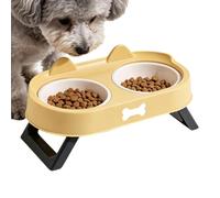 Raised Cat Bowl | Elevated Water Food Dish Stand | For Indoor Cats | Suitable For Homes, Apartments, Kitchens, Dining Areas, Living Rooms, And Feeding Spaces For Cats And Kittens.