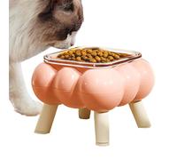 Raised Cat Bowl, High-Legged Food and Water Dish with Anti-Black Chin Design, Elevated Pet Feeder for Comfortable Eating, Ideal Daily Use at Home, Travel, Apartment Floor