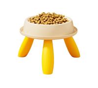 Raised Cat Bowls, Elevated Cat Feeder Dish, Anti Vomit Tilted Design, Veterinary Feeding Recommended for Puppies, Multi Pet Homes and Travel, 5.51x1.57x6.89 Inches