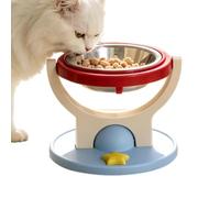 Raised Cat Dish - Anti-Tip Adjustable Height Ceramic Pet Feeder