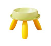 Raised Cat Dish, High Cat Bowl, Anti-Vomit Pet Feeder, Ergonomic Tilted Design, Ideal for Multi-Pet Feeding, Indoor Apartment, Home, Veterinary, Travel, 5.51x1.57x6.89x5.31 Inches