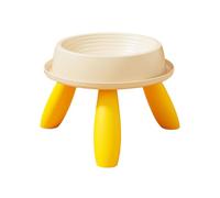 Raised Cat Dish, High Cat Bowl, Anti-Vomit Pet Feeder, Ergonomic Tilted Design, Ideal for Multi-Pet Feeding, Indoor Apartment, Home, Veterinary, Travel, 5.51x1.57x6.89x5.31 Inches