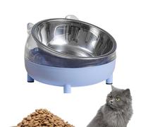 Raised Cat Food Bowls, Anti-Spill Tilted Cat Bowls, Cat Ear Design & 4 Legs, Elevated Wide, Shallow Pet Bowl, For Cats, Kittens, Puppies, Dogs, Pet Supplies, 1 Set, 13, 8.5, 13cm