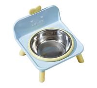 Raised Dog Bowl - Elevated Pet Water Dish Stand, no Spilling Stainless Steel Kitten Food Alimentador | Large Capacity Double Diner, Indoor Home Kitchen Living Room Balcony Apartment Veterinary Stand