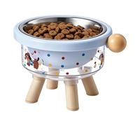 Raised Dog Bowl Stand | Non-Slip Detachable Stainless Steel Raised Feeder | Dog Bowl Stand | For Indoor Outdoor Home House Daily Travel Puppy Kitten