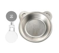 Raised Dog & Cat Feeding Station - Elevated Stainless Steel, Non Slip Magnetic Dishes | For Puppies Kittens Senior Pets Indoor Outdoor Home Travel Use, Pet Feeding Station, Elevated Bowls, Anti Slip