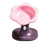 Raised Dog Feeder - PP 16.7x16.7x17.8cm | Elevated Pet Bowl with Stand | Lifted Food Water Feeder For Dogs Cats Ergonomic Raised Bowl For Comfortable Feeding Home Travel Kitchen Use