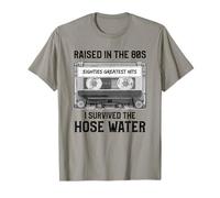 Raised in The 80s. Hose Water. Cassette Tape Funny Retro Camiseta