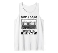 Raised in The 80s. Hose Water. Cassette Tape Funny Retro Camiseta sin Mangas