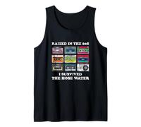 Raised in The 80s. I Survived Hose Water. Funny Women Men Camiseta sin Mangas
