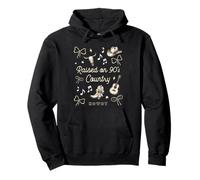 Raised On 90s Country Music Vintage Western For Women Sudadera con Capucha