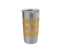 Raised On 90s Grunge Vintage Alternative Rock Design Vaso térmico de acero inoxidable de doble pared