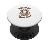 Raised On Idaho Dirt Cow - Sombrero para niñas, abuelas PopSockets PopGrip Adhesivo