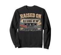 Raised ON Old School Hip Hop Tshirt Cassette Graffiti Rap Sudadera