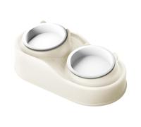 Raised Pet Bowls, Ceramic Cat Food Bowl, 15 Degree Tilted Bowls, Anti Vomiting Puppy Dishes 40x21x12 Cm/15.75x8.27x4.72 Inches Water Bowls, Stress, Food Grade Material for Cats and Small Dogs