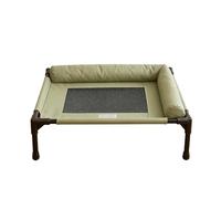 Raised Pet Cot, Dog Hammock Bed, Breathable Fabric with Washable Cover, Portable Pet Beds for Indoor Outdoor Relaxing Use, Elevated Lounge Bed with Modern Style, Animal Rest Cot for Home Balcony