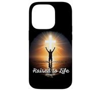 Raised to Life - Christian Faith Church Baptism Romans 6:4 Carcasa para iPhone 14 Pro