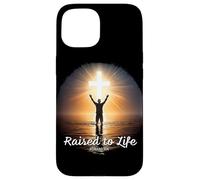 Raised to Life - Christian Faith Church Baptism Romans 6:4 Carcasa para iPhone 15