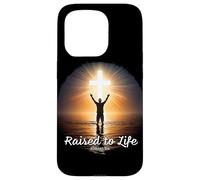 Raised to Life - Christian Faith Church Baptism Romans 6:4 Carcasa para iPhone 15 Pro
