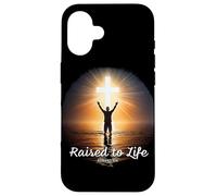 Raised to Life - Christian Faith Church Baptism Romans 6:4 Carcasa para iPhone 16