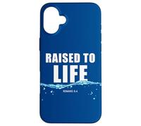Raised to Life - Christian Faith Church Baptism Romans 6:4 Carcasa para iPhone 16 Plus