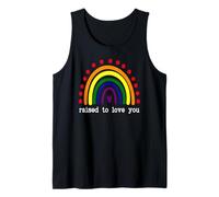 Raised to Love You 2 Moms Love My Two Mommies Pride Mom LGBT Camiseta sin Mangas
