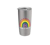 Raised to Love You 2 Moms Love My Two Mommies Pride Mom LGBT Vaso térmico de acero inoxidable de doble pared