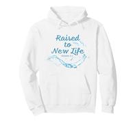 Raised to New Life Christian Faith Church Baptism Romans 6:4 Sudadera con Capucha