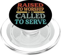 Raised To Worship Called To Serve - Religious Mormon PopSockets PopGrip para MagSafe