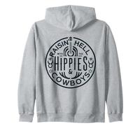 Raisin 'Hell with The Hippies and The Cowboys Country Sudadera con Capucha