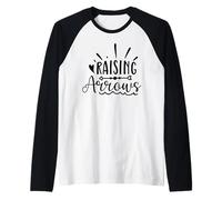 Raising Arrows - Verso bíblico Inspirador Fe Cristiana Camiseta Manga Raglan