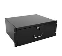 RAISING ELECTRONICS 2U / 3U / 4U cajón de Montaje en Rack DJ Rack 19 '' Caso Equipo Profundo del cajón con Cerradura Clave (4U)