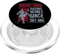 Raising Heroes Since Day One - Viking Mom PopSockets PopGrip para MagSafe