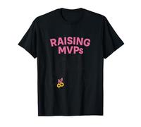 Raising MVPs Sports Mom Dad Humor Gráfico Camiseta