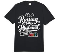 Raising My Husband Since 2016 Funny Wedding Anniversary Wife Comfort Colors Adult Heavyweight T-Shirt