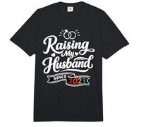 Raising My Husband Since 2023 Funny Wedding Anniversary Wife Comfort Colors Adult Heavyweight T-Shirt