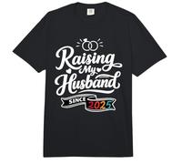 Raising My Husband Since 2025 Funny Wedding Anniversary Wife Comfort Colors Adult Heavyweight T-Shirt