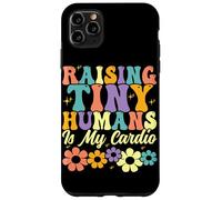 Raising Tiny Humans es mi Padre de Familia Floral y Cardiovascular Carcasa para iPhone 11 Pro MAX