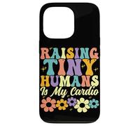 Raising Tiny Humans es mi Padre de Familia Floral y Cardiovascular Carcasa para iPhone 13 Pro
