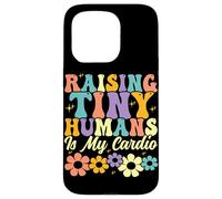Raising Tiny Humans es mi Padre de Familia Floral y Cardiovascular Carcasa para iPhone 15 Pro