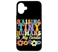 Raising Tiny Humans es mi Padre de Familia Floral y Cardiovascular Carcasa para iPhone 16 Plus