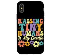 Raising Tiny Humans es mi Padre de Familia Floral y Cardiovascular Carcasa para iPhone X/XS